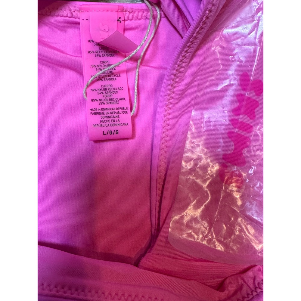 SKIMS Recycled Swim Cut Out Halter Monokini Taffy Pink Womens Large*SOLD OUT - Picture 7 of 8